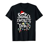 Santa's Favorite Tech - Merry Christmas Medical Technician T-Shirt