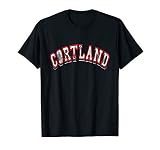 Cortland New York Varsity Style Crown City Vintage Gift T-Shirt