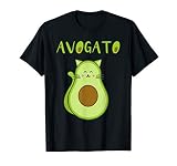 Funny Avogato Christmas Avocado Cat Foodie Design Lover Kids T-Shirt