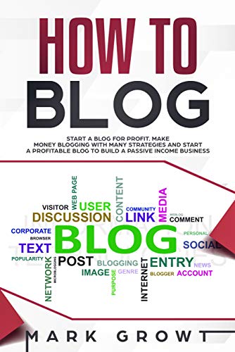 HOW TO BLOG: Start A Blog for Profit. Make Money Blogging with many Strategies and Start a Profitable Blog to Build a Passive Income Business book cover