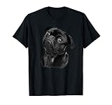 Pug Shirt for Dog Mom Dad Funny Cute Black Pug T-Shirt
