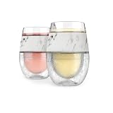 Host Wine Freeze Cup Set Of 2 Plastic Double Wall Insulated