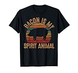 Bacon is My Spirit Animal Gift Retro BBQ Costume Pork Grill T-Shirt