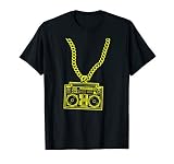 Gold Chain BoomBox | 80's 90's Vintage Retro gift Christmas T-Shirt