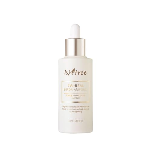 Isntree TW-Real BIFIDA Ampoule 50 ml - Serum de colágeno de belleza coreana, con propiedades antiedad, antienvejecimiento, reduce líneas finas, manchas opacas, hidratante