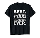 Best Dad Ever in binary code. Funny Father's Papa coder T-Shirt