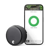 August Home AUG-SL05-M01-G01 August Wi-Fi Smart Lock, (4th Generation), Matte Black
