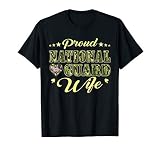 Proud National Guard Wife Dog Tags Heart Military Spouse Men