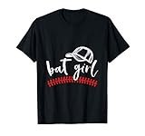 Bat Girl Baseball Sister Sis Baseball Fan Gift T-Shirt