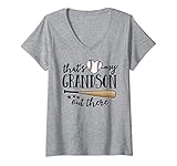 Womens That S My Grandson Out There Gift Women Baseball Gran