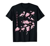 Vintage Sakura Cherry Blossom Japanese Graphical Art T Shirt