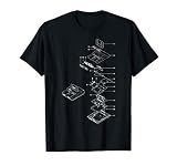 Vintage Gaming Diagram - Video Game Console Retro Chart Gift T-Shirt