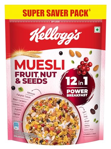 Kellogg Muesli Fruit Nut & Seeds 12-in-1 Power Breakfast