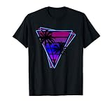 Synthwave Inspired Retro 80S Vaporwave Palm Tree Silhouette