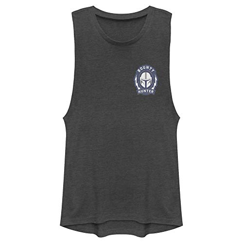 Star Wars Logo Bounty Hunter pour Femme, Charbon, Taille L