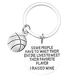 Basketball Mom Or Dad Keychain Some People Wait Their Entire