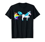Unicorn Farting Rainbow Funny Magical Tooting Fart Meme T Sh