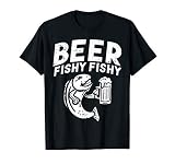 Beer Fishy Funny Fish Fisherman Angler Fathers Day Dad Gift T-Shirt