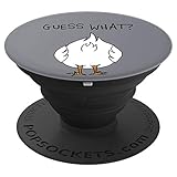 Funny Corny Dad Joke design Guess What Chicken Butt PopSockets Swappable PopGrip