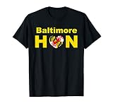 Baltimore Hon Maryland Flag Valentine Heart Love Day T Shirt