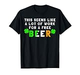 St Patricks Day Running Design Gift For Irish Beer Races T-Shirt