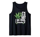 Marijuana Shirts, Funny Weed Stoner, See Weed Smoke It Tank Top