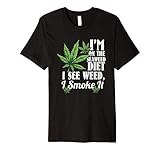 Marijuana Shirts, Funny Weed Stoner, See Weed Smoke It Premium Tri-blend T-Shirt