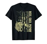 Reel Cool Papaw Camouflage American Flag Father S Day Gift T