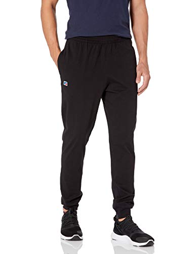 Russell Athletic Men's Cotton Shorts & Jogger with Pockets Black