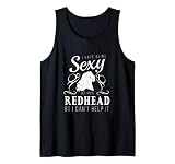 Redhead Cant Help Being Sexy Ginger Distressed Tank Top
