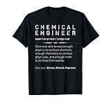 Awesome Funny Engineering Designs for Mechanics - Men's Black Funny Chemical Engineer Definition T-Shirt
