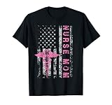 American Baby Nurse Mom Usa Flag Funny Patriotic Vintage T S