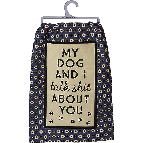 Primitives by Kathy Torchon de Cuisine décoratif – My Dog and I Talk About You, 