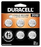 Duracell 2032 Lithium Battery, 6 Count, AirTag &…