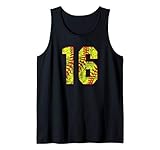 Softball 16 Jersey Fastpitch Softball Mom Number 16 Fan Tank