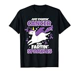 Cancer Funny Unicorn Farting Sparkles T-Shirt