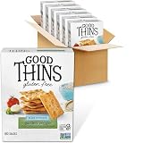 Good Thins Garden Veggie Rice Snacks Gluten Free Crackers, Bulk Snack Crackers, 6 - 3.5 oz Boxes