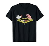 Thriller Crime Police Line Funny Chicken Pig Bacon And Eggs T-Shirt