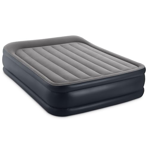 Intex 64135ED Dura-Beam Standard Series Deluxe - Cama de Aire elevada con Bomba Interna, tamaño Queen