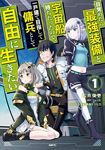 目覚めたら最強装備と宇宙船持ちだったので、一戸建て目指して傭兵として自由に生きたい 表紙
