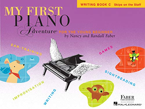 My First Piano Adventure, Writing Book C, Skips on the Staff: For the Young Beginner book cover