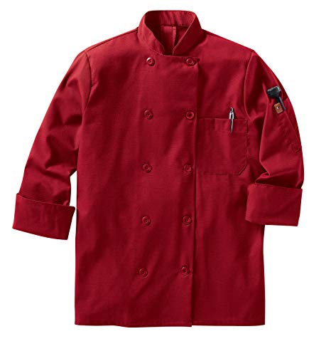 Red Kap Abrigo de chef de manga larga con diez botones y Mimix y Oilblok para mu