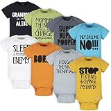 Onesies Brand Baby Boys 8 Pack Short Sleeve Mix Match Bodysu