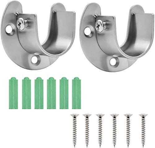 Heavy Duty Stainless Steel Closet Rod Sockets