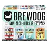BrewDog 24 Mixed Pack, Non-Alcoholic Pack | Includes Easy Street, Elvis, Hazy, & Punk | 12oz Cans