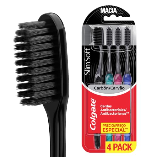 [REC | +POR- | R$ 20,28] Colgate Slim Soft Black Escova Dente Macia 4un