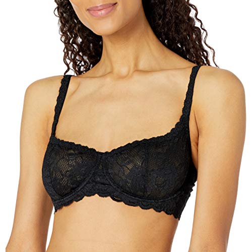 Cosabella Never Say Never Women's Black Lace Non-Padded Underwired Balcony Bra 8