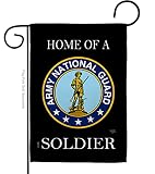 Home Of National Guard Soldier Garden Flag Armed Forces Ang