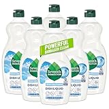 Seventh Generation Dish Liquid Soap Free & Clear liquid soap Pack of 6 Dishwashing Soap Dish Soap for sensitive skin 19 oz