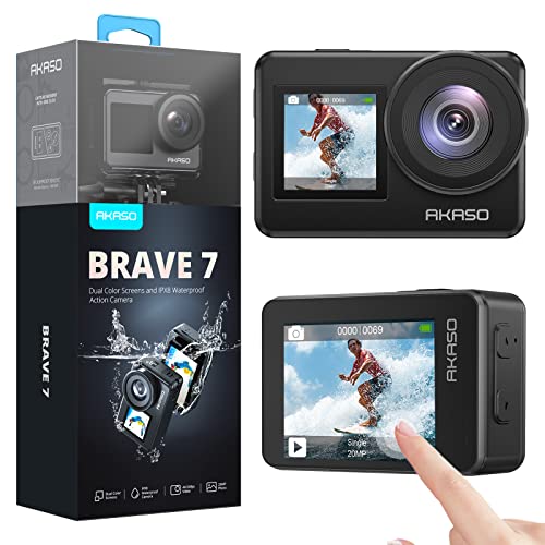 AKASO Brave 7 Action Cam 4K 30FPS 20MP, IPX8 Fotocamera ...